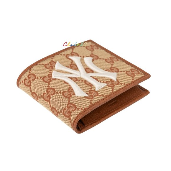 Gucci 547785 New York Yankees Patch Original GG Bi- fold Wallet - Picture 4 of 7